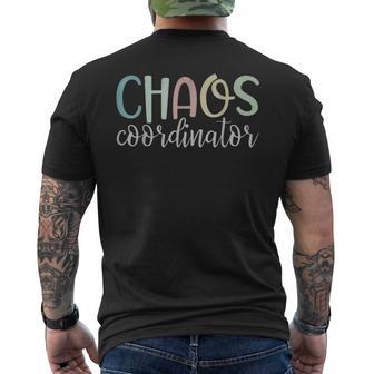 Chaos Coordinator Hommes Éducateur De Jardin D'enfants T-shirt imprimé au dos - Cadeauxyz
