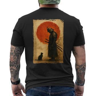 Chasseur Japonaisintage Et Art Chat Noir T-shirt imprimé au dos - Cadeauxyz