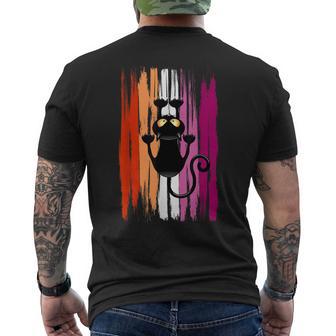 Chat Drôle Grimpeur Fierté Lesbienne T-shirt imprimé au dos - Cadeauxyz