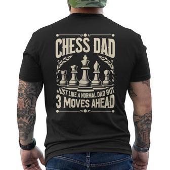 Chess Dad Chess Player For Men Knight Chess Father Men's T-shirt Back Print - Thegiftio UK