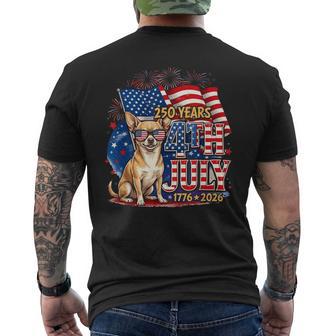 Chihuahua 4Th July 1776-2026 Men's T-shirt Back Print - Thegiftio UK
