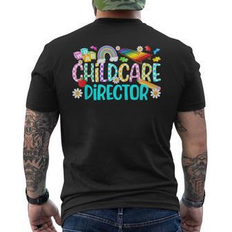 Childcare Director Best Child Care Director Men's T-shirt Back Print - Thegiftio UK