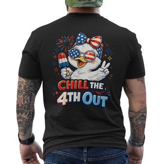 Chill The Fourth Out Cute Silly Goose Men's T-shirt Back Print - Thegiftio UK