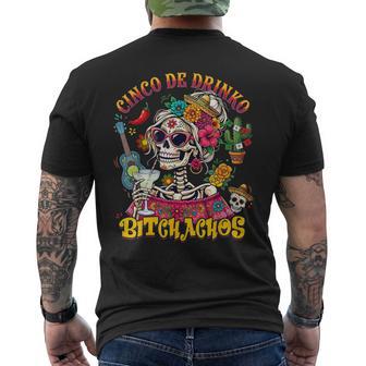 Cinco De Drinko Bitchachos Mexican Drinking Party Men's T-shirt Back Print | Seseable UK