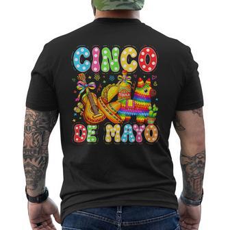Cinco De Mayo Viva La Fiesta Pinata Mexican Party Men's T-shirt Back Print - Thegiftio