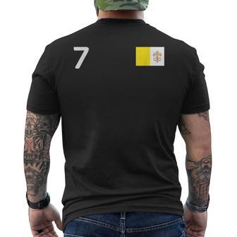 Ciudad Delaticano Número 7 Bandera Nacional Patrimonio Del Orgullo Camiseta Hombre Estampado Espalda - Regaloses