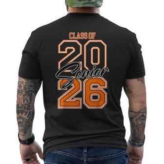 Class Of 2026 Senior 2026 Graduation Orange Vibes Men's T-shirt Back Print - Thegiftio