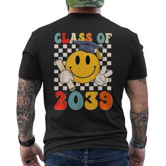 Class Of 2039 Grow With Me First Day Of School Graduation Men's T-shirt Back Print - Monsterry UK