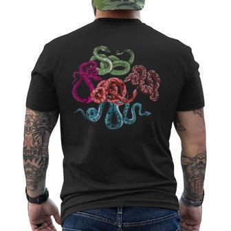 Cobra Rettile Foresta Pluviale Idea Regaloerpente T-shirt da uomo con stampa posteriore - Novitaregali
