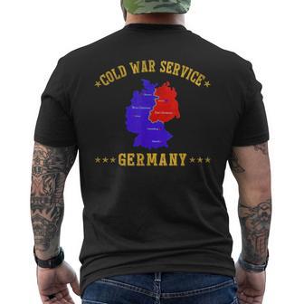 Cold War Service Germany Military Veterans Day Military Papa Men's T-shirt Back Print - Monsterry