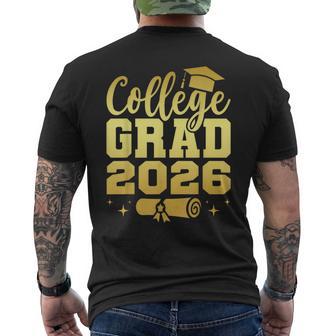 College Graduate Class Of 2026 Grad Graduation Seniors Men's T-shirt Back Print - Thegiftio UK