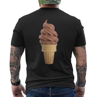 Con Cono Gelato Al Cioccolato T-shirt da uomo con stampa posteriore - Novitaregali