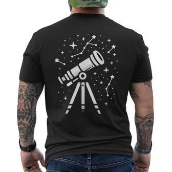 Con Un Telescopio Camiseta Hombre Estampado Espalda - Regaloses