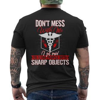 Concritta I Get Paid Totab People Divertente Infermiera Medica T-shirt da uomo con stampa posteriore - Novitaregali