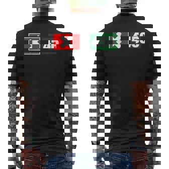 Cool 456 Code Number Illustration Novelty Graphic s メンズTシャツ バックプリント - Kawaiitshirt