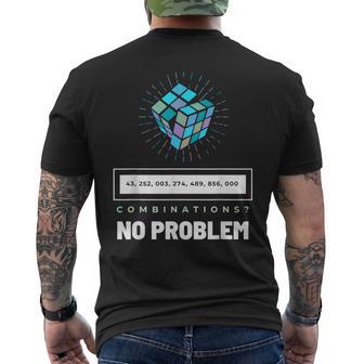 Cool Math Rubik Rubix Rubics Player Cube Amantes De Las Matemáticas Camiseta Hombre Estampado Espalda - Regaloses