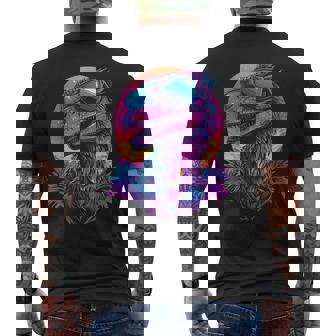 Cool Utahraptor Graphic Dinosaur Dino Lover メンズTシャツ バックプリント - Kawaiitshirt