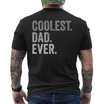Coolest Dad Ever For Greatest Number 1 Dad Best Father Men's T-shirt Back Print - Thegiftio UK