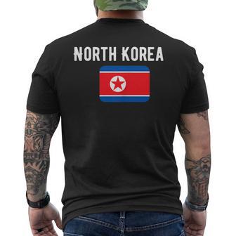 Corée Du Nord Bandiera Corée Du Nord Mappa Paese Bandiera T-shirt da uomo con stampa posteriore - Novitaregali