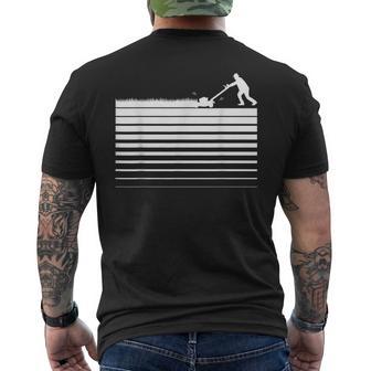 Cortadora De Césped Líneas I Jardinero Aficionado Cortadora Camiseta Hombre Estampado Espalda - Regaloses