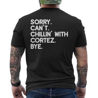 Cortez Prénom Amusant Personnalisé Avec Nom De Ami De T-shirt imprimé au dos - Cadeauxyz