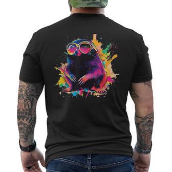 Costume Amusant De Taupe Multicolore T-shirt imprimé au dos - Cadeauxyz