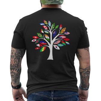 All Countries Flags Of The World 287 Flag International Men's T-shirt Back Print - Thegiftio UK