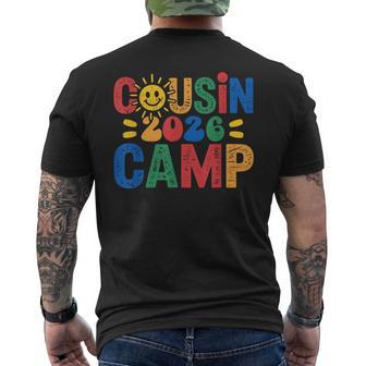 Cousin Camp 2026 Family Vacation Summer Camping Boys Kids Men's T-shirt Back Print - Monsterry