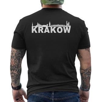 Cracovia Polonia Europa Ciudad Horizonteilueta Camiseta Hombre Estampado Espalda - Regaloses
