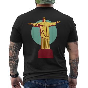 Cristo Redentor Brasil Río Recuerdo Cristo Brasileño Camiseta Hombre Estampado Espalda - Regaloses
