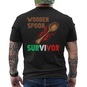 Cucchiaio Di Legnourvivor Iurvived The Woodenpoon T-shirt da uomo con stampa posteriore - Novitaregali
