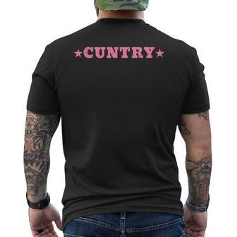 Cuntry Cowboy Country Music Cowboy Western Men's T-shirt Back Print - Monsterry UK