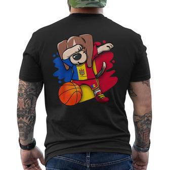 Dabbing Beagle Dog Moldova Jersey Moldova Baloncesto Amantes Camiseta Hombre Estampado Espalda - Regaloses