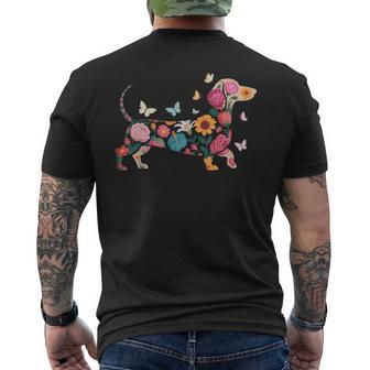 Dackel Hund Damen Dackel Dekor Kinder Lustiger Dackel T-Shirt mit Rückendruck - Seseable