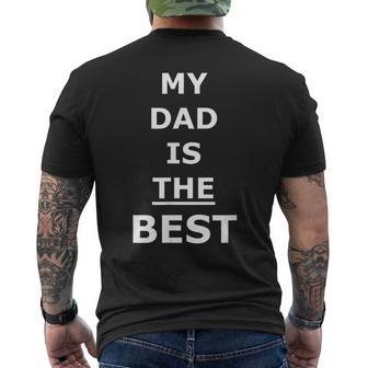 My Dad Is The Best Father's Day Men's T-shirt Back Print - Thegiftio UK
