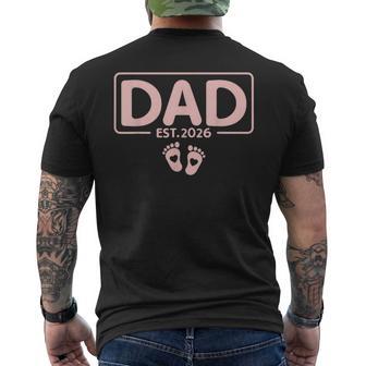 Dad Est 2026 Daddy Father 2026 Soon To Be New Dad 2026 Men's T-shirt Back Print - Thegiftio UK