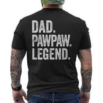 Dad Pawpaw Legend Vintage Distressed Bold Pawpaw Graphic Men's T-shirt Back Print | Seseable UK
