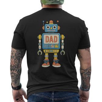 Dad Robot Built For Greatness Dad Jokes Fathers Day Men's T-shirt Back Print - Thegiftio