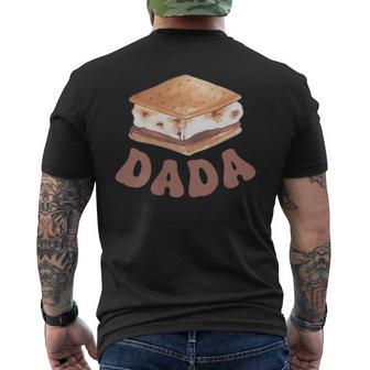 Dada S'more First Birthday Camping To Be One 1St Family Men's T-shirt Back Print - Thegiftio UK