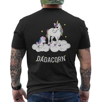Dadacorn Unicorn Best Dad Father's Day Men's T-shirt Back Print - Thegiftio UK