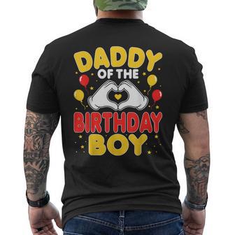 Daddy Of The Birthday Boy Birthday Party Dad Men's T-shirt Back Print | Seseable UK