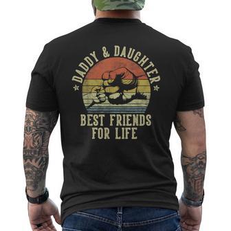Daddy And Daughter Best Friends For Life Daddy Small Black Men's T-shirt Back Print - Monsterry
