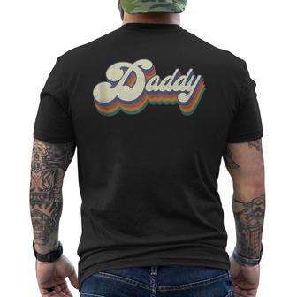 Daddy Retro Vintage Father's Day Daddy Men's T-shirt Back Print - Thegiftio UK