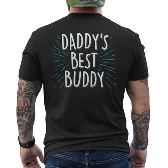 Daddy's Best Buddy Father Friend Son Daughter Men's T-shirt Back Print - Monsterry UK