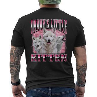 Daddy's Little Kitten Cringe Meme Bootleg Men's T-shirt Back Print - Thegiftio UK