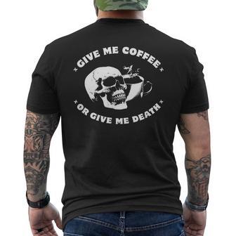 Dame Café O Dame La Muerte Camiseta Hombre Estampado Espalda - Regaloses