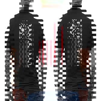 Dance Dad For Father's Day Us American Flag Dancer Mens Men's T-shirt Back Print | Seseable UK