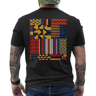 Dashikis Dyshque's Kente Africa Dashiki Obra De Arte Africana Camiseta Hombre Estampado Espalda - Regaloses