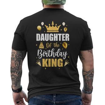 Daughter Of The Birthday King Boys Bday Party For Him Men's T-shirt Back Print - Thegiftio