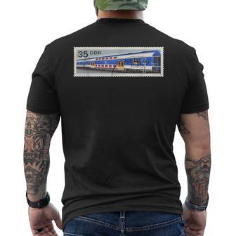 Ddr東ドイツベルリン列車消印sovi8プロパガンダ。 メンズTシャツ バックプリント - Kawaiitshirt